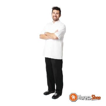 Volnay unisex chef s jacket short sleeve white xs