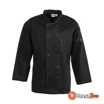 Whites vegas unisex chef s jacket long sleeve black l