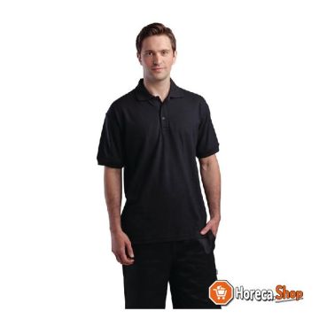 Unisex polo shirt black l