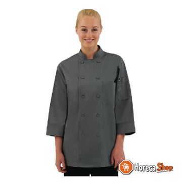 Unisex chef s jacket gray l