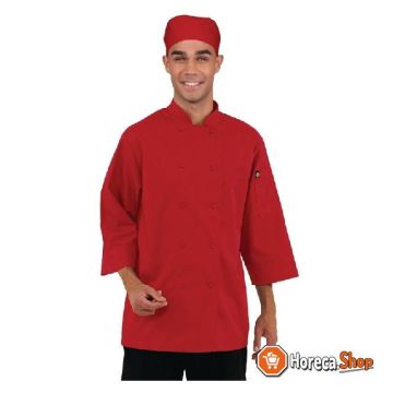 Unisex chef s jacket red l