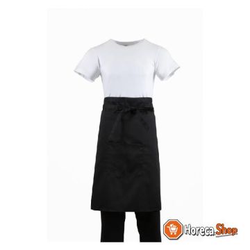 White s standard black bistro apron