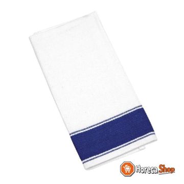 Gastro servietten mit blauem rand
