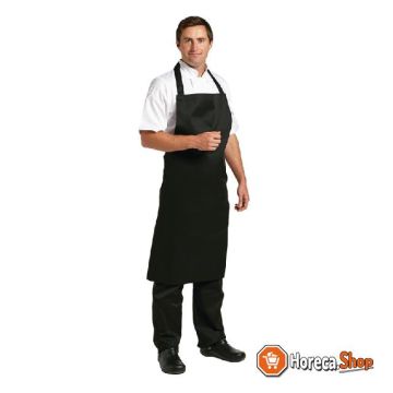 Whites halter apron polyester-cotton black xl