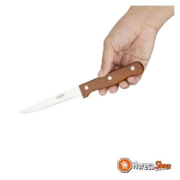Steak knife wood handle