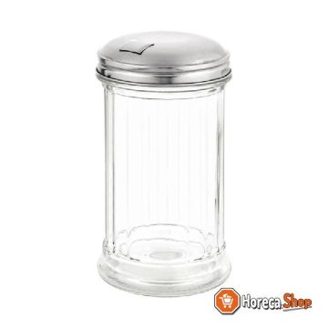 Sugar shaker with hole and cover