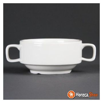 Stapelbare suppenschale aus whiteware 40cl