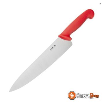 Couteau de chef  25,5 cm rouge