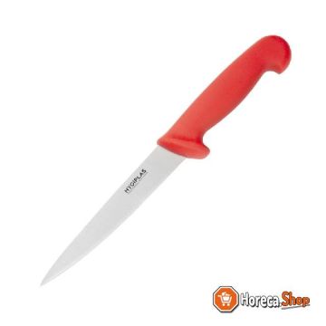 Couteau à fileter  15,3 cm rouge