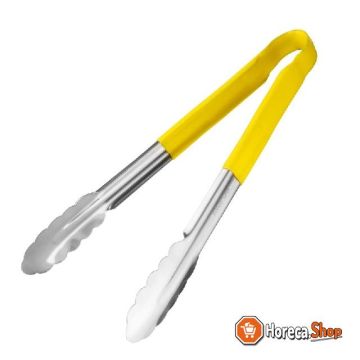 Vogue color coded serving tongs yellow 29cm