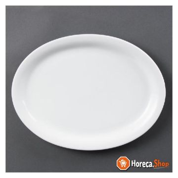 Whiteware oval serving dish 29.2 cm