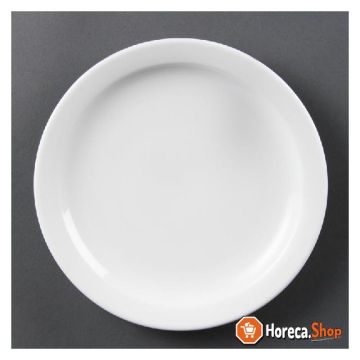 Whiteware plates with narrow edge 20.2 cm