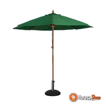 Round green parasol 2.5 meters