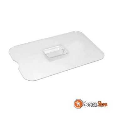 Kristallon flat lid with spoon recess for 2ltr dish