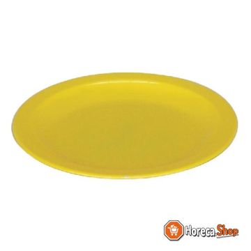 Kristallon polycarbonate plates 23cm yellow
