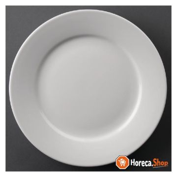 Athena hotelware plates with wide rim 22.8 cm