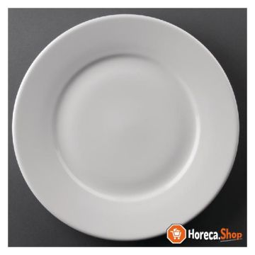 Athena hotelware plates with wide rim 25.4 cm