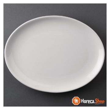 Assiettes coupe ovale athena hotelware 25,4 x 19,7 cm