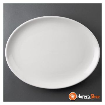 Assiettes coupe ovale athena hotelware 30,5 x 24,1 cm