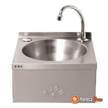 Stainless steel hands-free sink