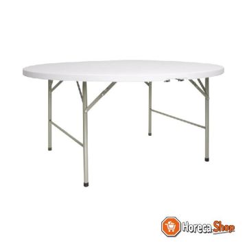 Foldable round table 153cm