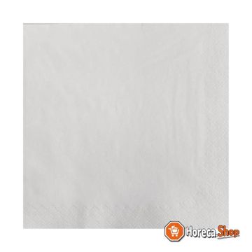 Serviettes en papier professionnel blanc 40x40cm