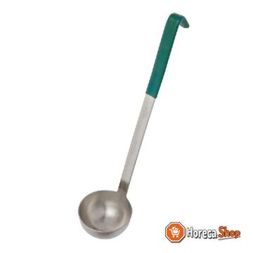 Color coded serving spoon green 18cl