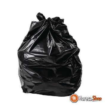 Large heavy quality garbage bags black 100 pieces