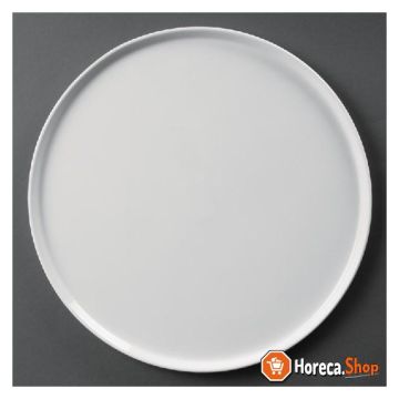 White pizza plate