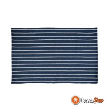 Tea towel with butcher stripe blue-white
