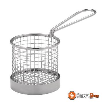 Stainless steel fries basket with handle 8 cm