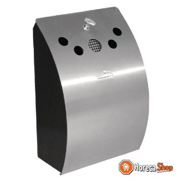 Stainless steel wall-mounted ashtray