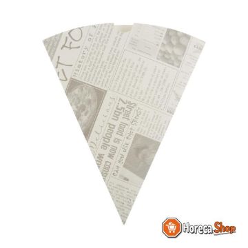 Biodegradable chip bags with newspaper print