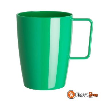 Kristallon polycarbonate cups with handle green