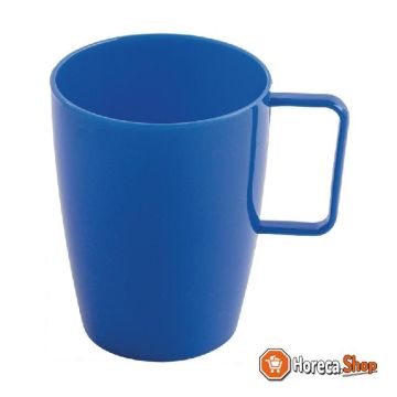 Kristallon polycarbonate cups with handle blue