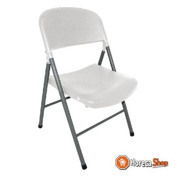 Folding chairs white (2 pieces)