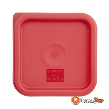 Vogue square lid red small
