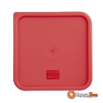Vogue square lid red large