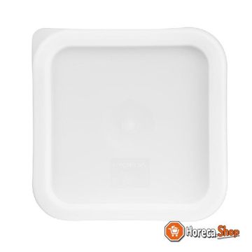 Vogue square lid white small