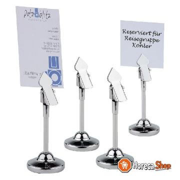 Stainless steel table number holder