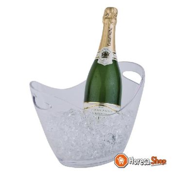 Acrylic champagne bowl small transparent