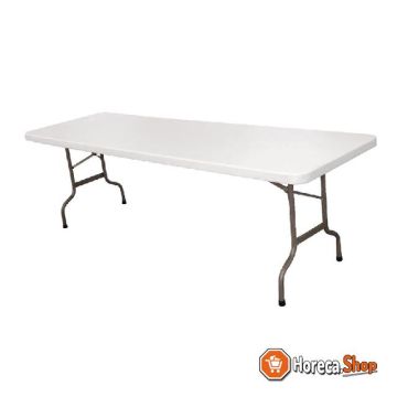 Inklapbare tafel 244cm wit