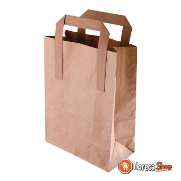 Bruine papieren tassen recyclebaar groot (250 stuks)