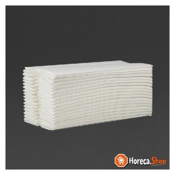 C-folded towels 2-ply white