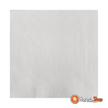 Serviettes en papier professionnel blanc 33x33cm
