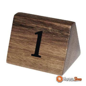 Table en bois numéros 1-10