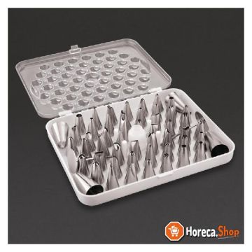 Stainless steel nozzle set 52-piece