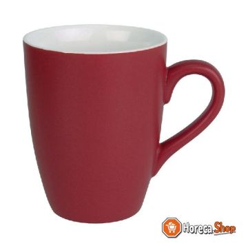 Pastel mug red 34cl