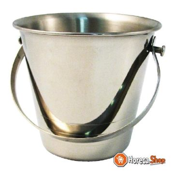 Stainless steel fries bucket with 10.5 cm handle