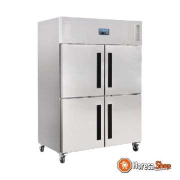 Gastro 2-door freezer with split doors 1200ltr